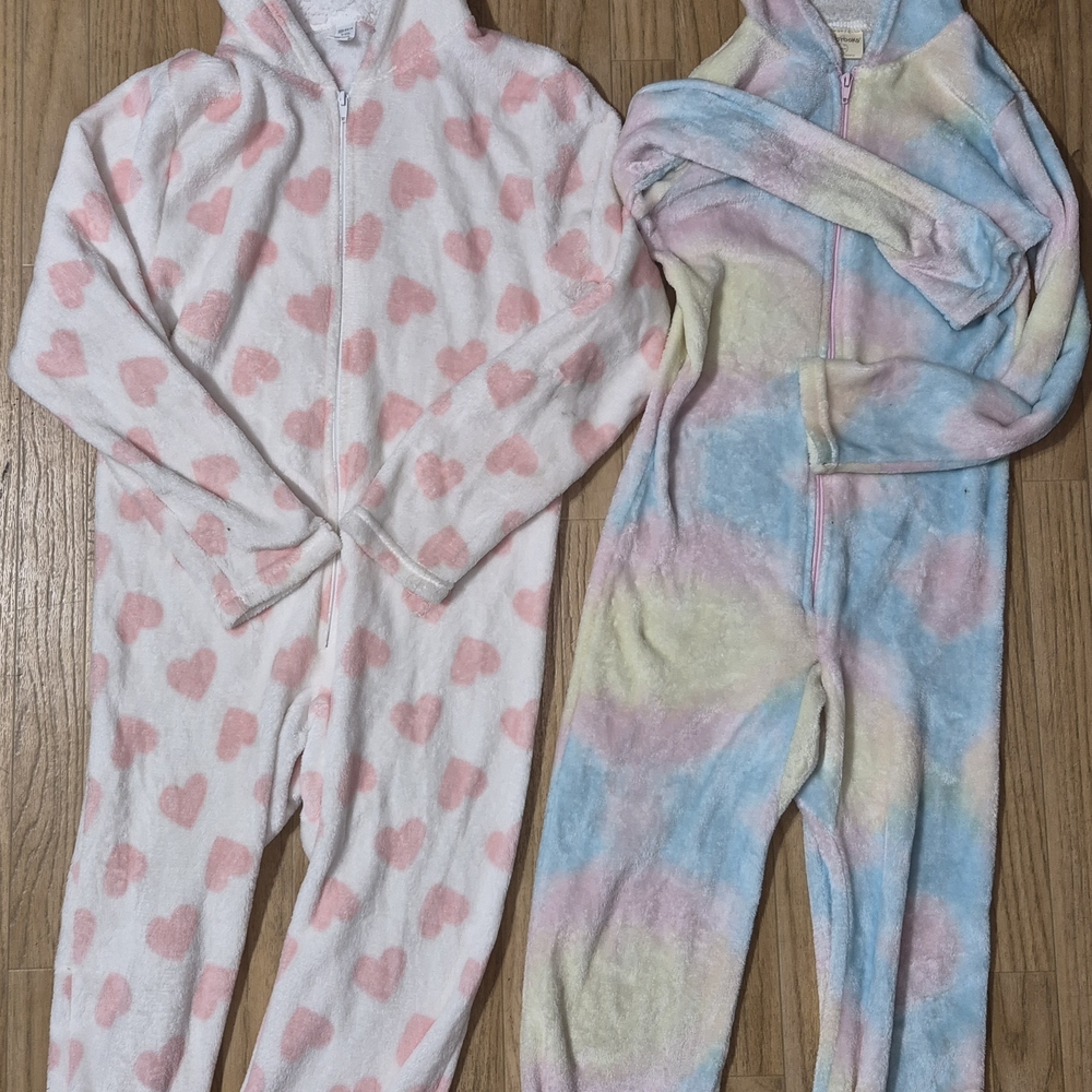 Cozy Heart and Tie-Dye Onesie Set